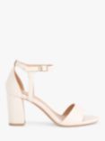 KG Kurt Geiger Faryn 2 Block Heel Sandals, Natural Putty