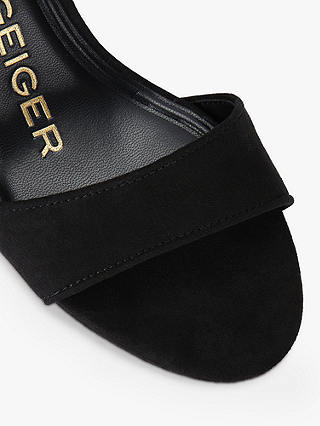 KG Kurt Geiger Faryn 2 Block Heel Sandals, Black