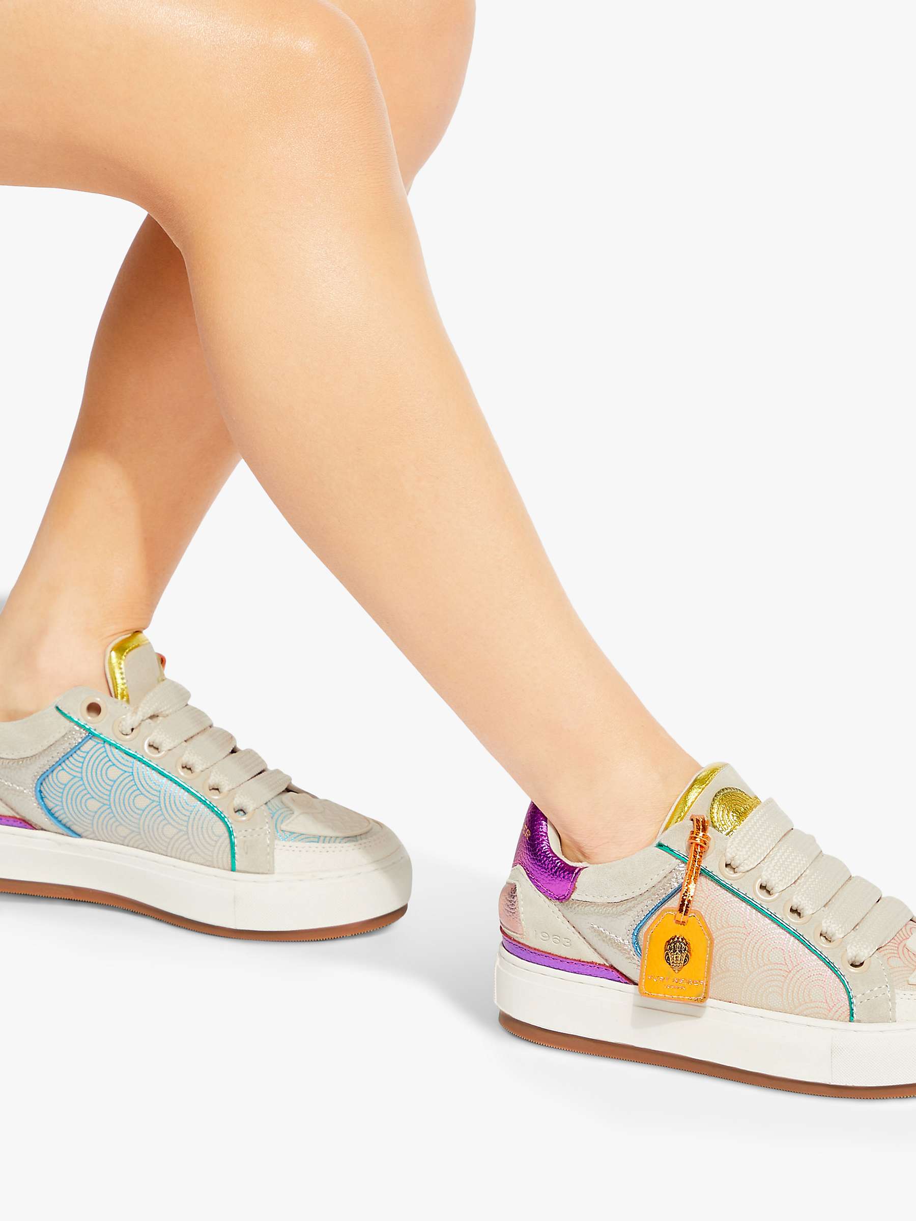 Buy Kurt Geiger London Southbank Tag Leather Trainers Online at johnlewis.com