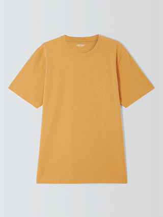 John Lewis ANYDAY Short Sleeve Plain T-Shirt, Honey Yellow