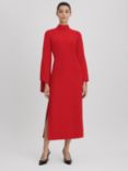 Reiss Katya Long Sleeve Bodycon Maxi Dress, Red, Red
