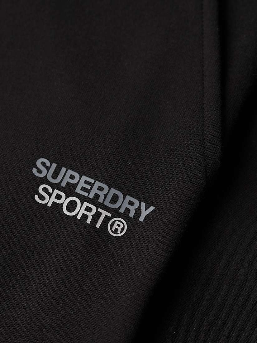 Buy Superdry Sport Tech Tapered Joggers, Black Online at johnlewis.com