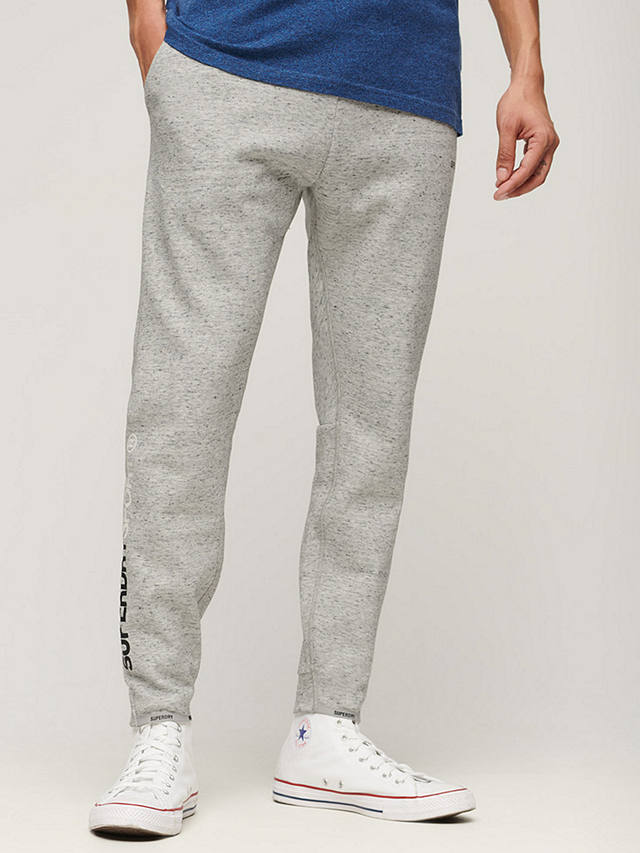 Superdry Sport Tech Logo Tapered Joggers, Athletic Grey Marl