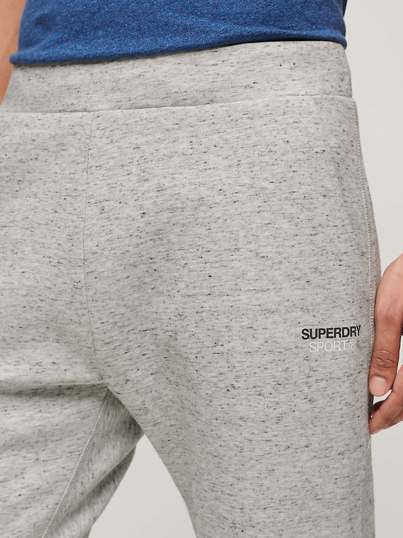 Buy Superdry Sport Tech Logo Tapered Joggers, Athletic Grey Marl Online at johnlewis.com