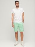 Superdry Officer Chino Shorts, Mint Turquoise