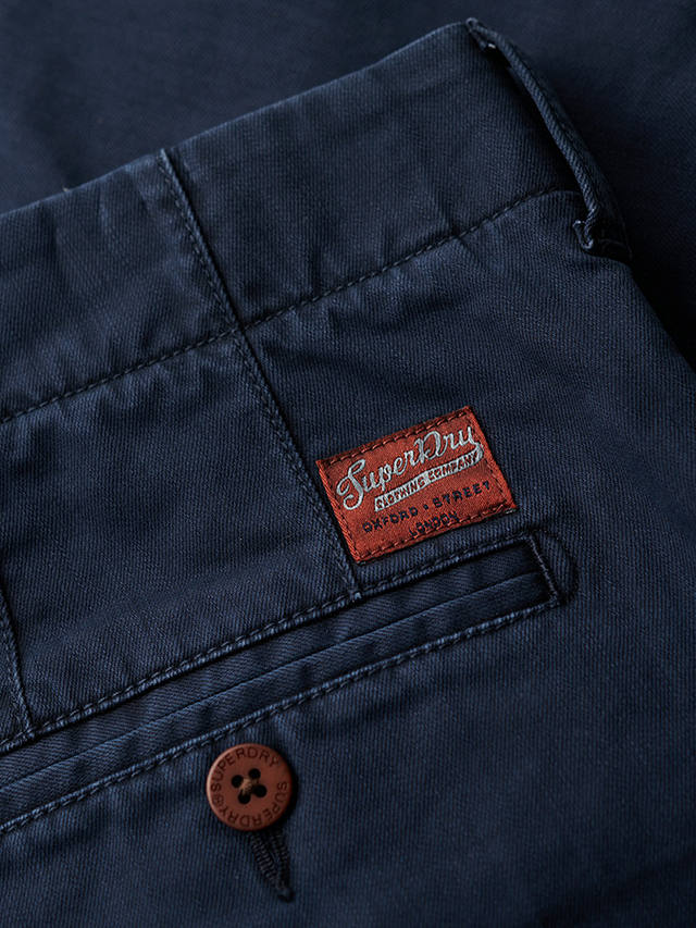 Superdry Officer Chino Shorts, French Blue
