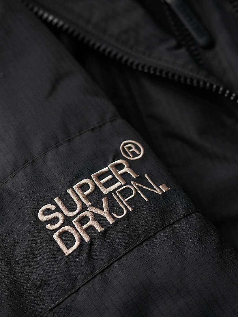 Buy Superdry Hooded Mountain SD Windbreaker Jacket, Black Online at johnlewis.com