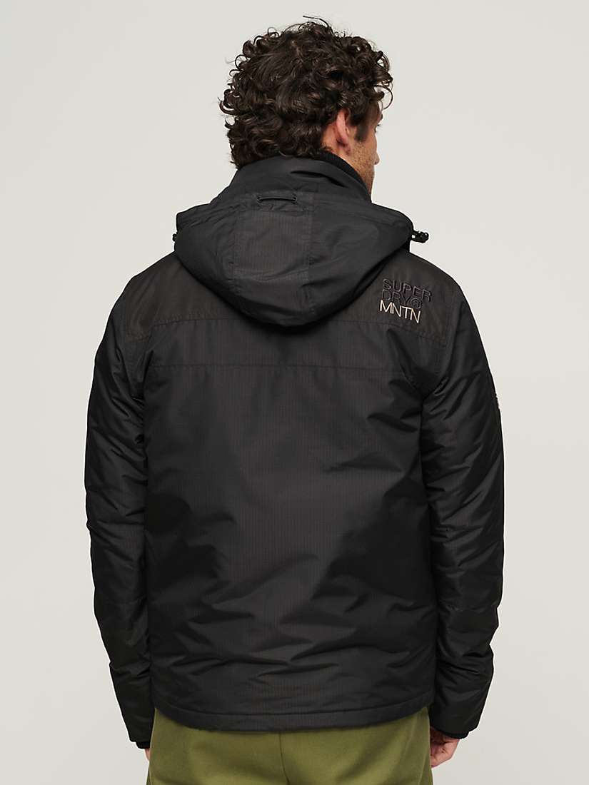 Buy Superdry Hooded Mountain SD Windbreaker Jacket, Black Online at johnlewis.com