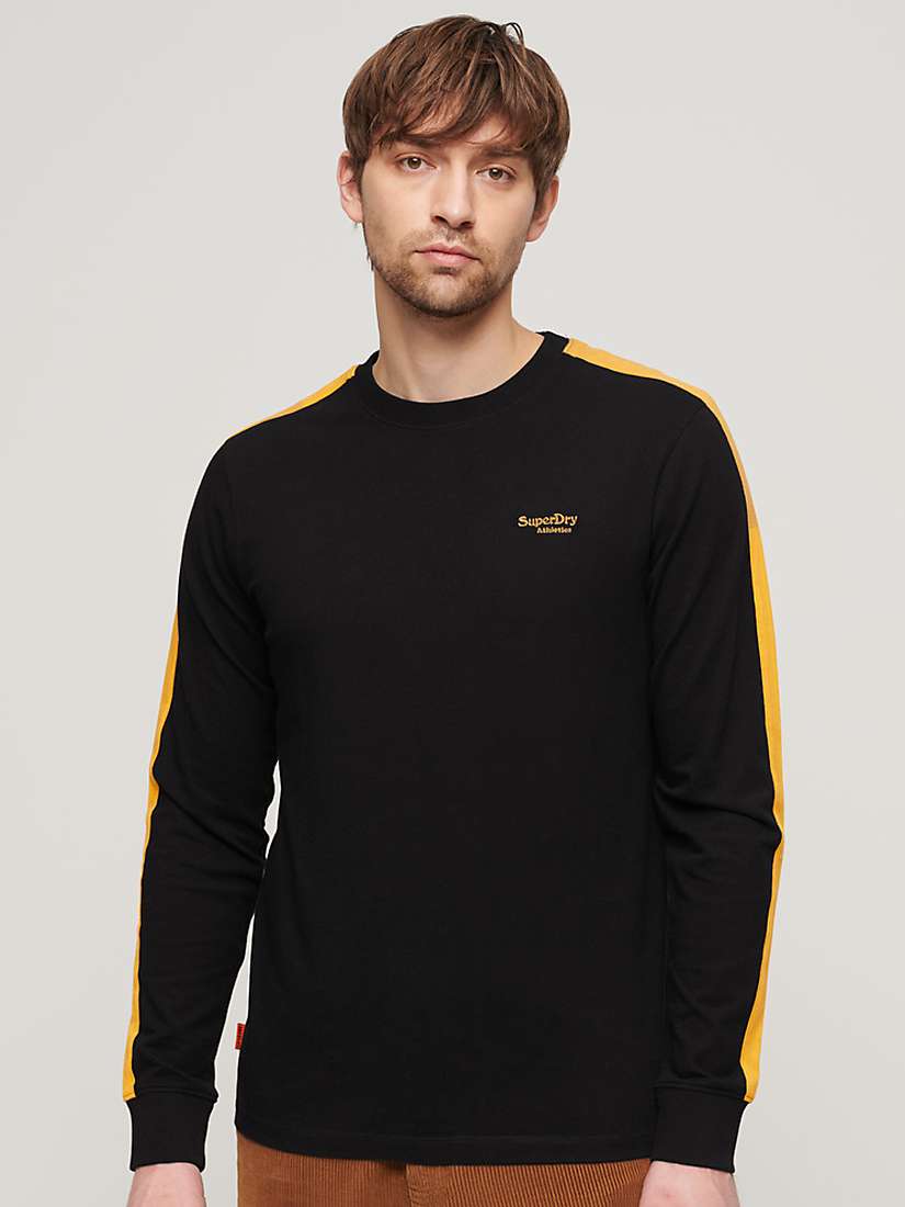 Buy Superdry Essential Logo Retro Stripe Long Sleeve T-Shirt Online at johnlewis.com
