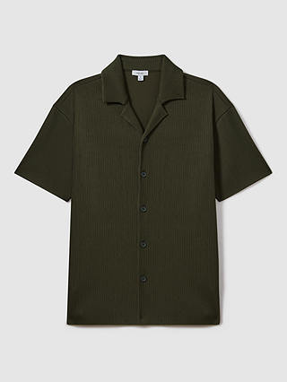 Reiss Chase Short Sleeve Shirt, Green