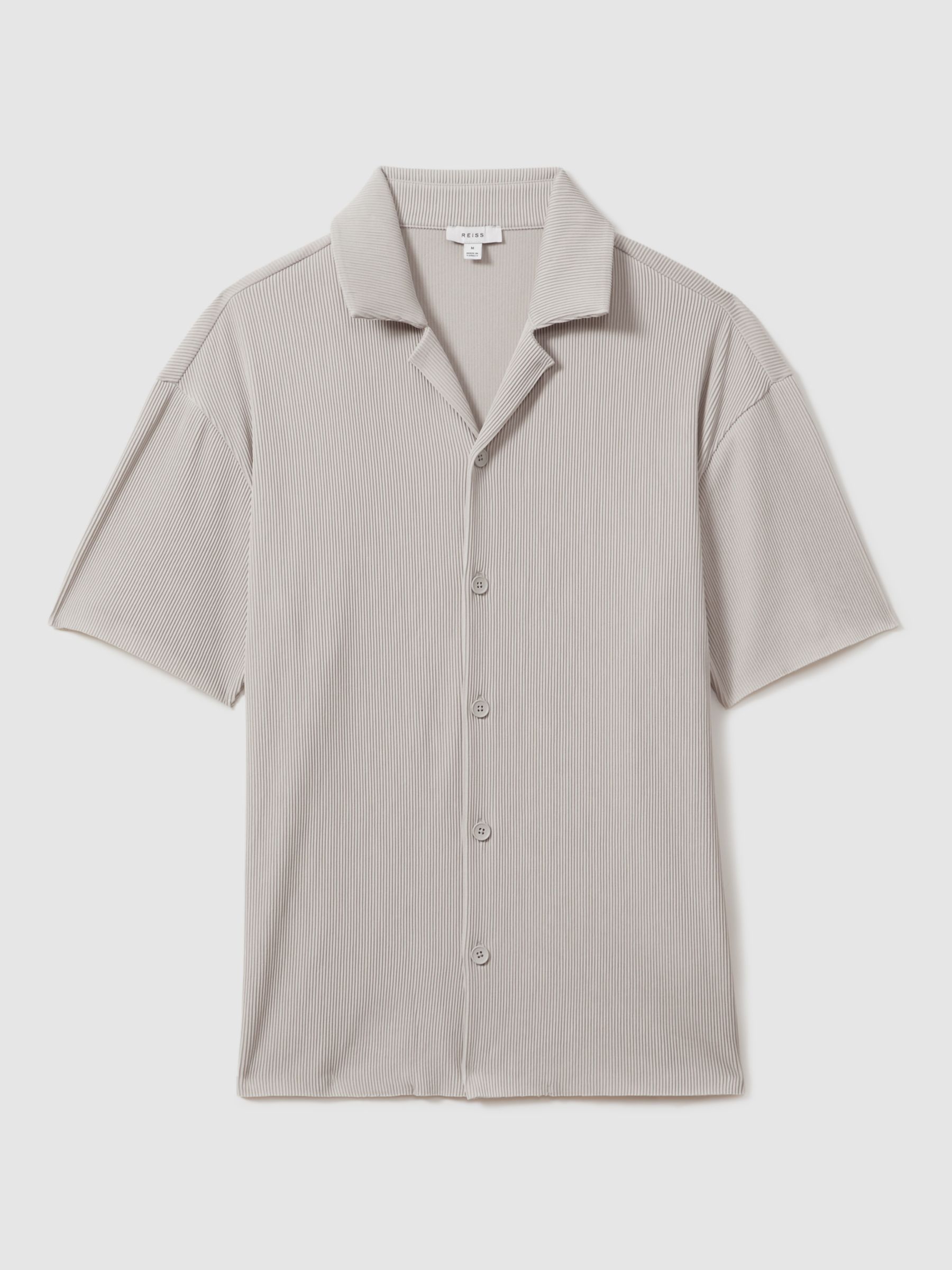 Buy Reiss Chase Rib Textured Short Sleeve Shirt Online at johnlewis.com
