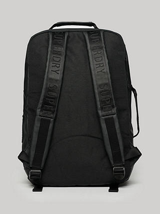 Superdry 25 Litre Tarp Backpack, Black/Optic