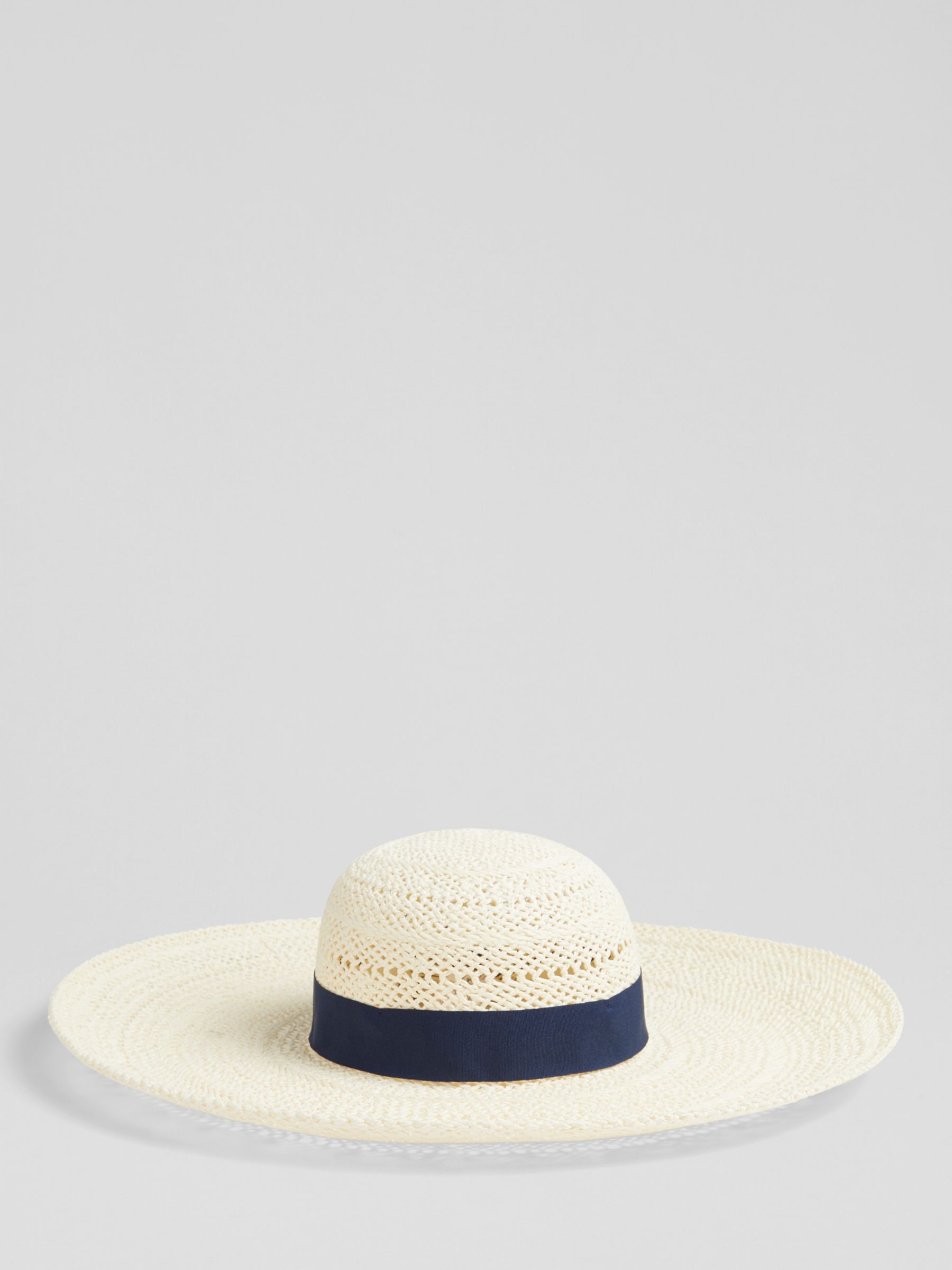 L.K.Bennett Saffron Raffia Hat, Natural, One Size