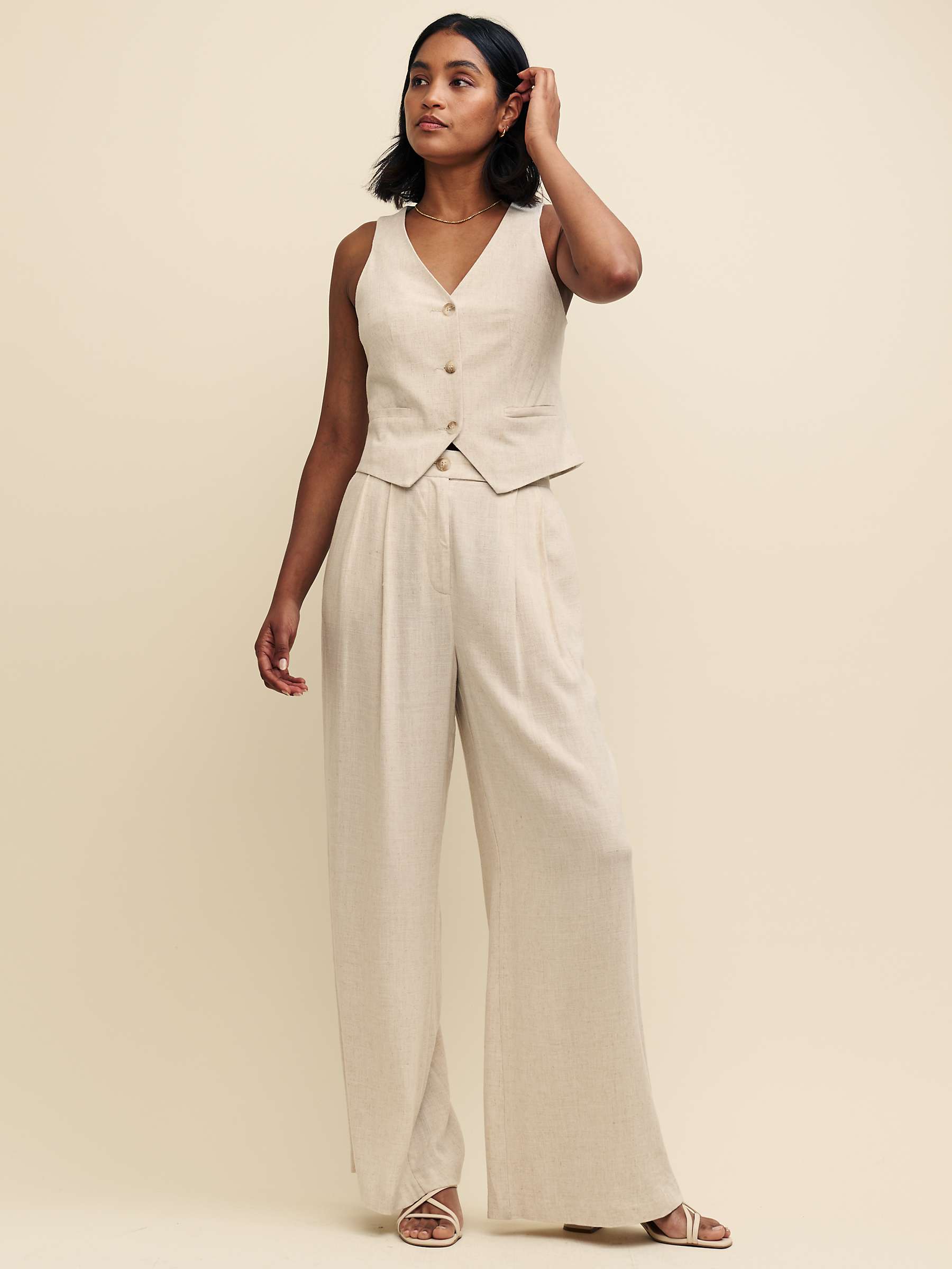 Buy Nobody's Child Mel Linen Blend Tailored Trousers Online at johnlewis.com