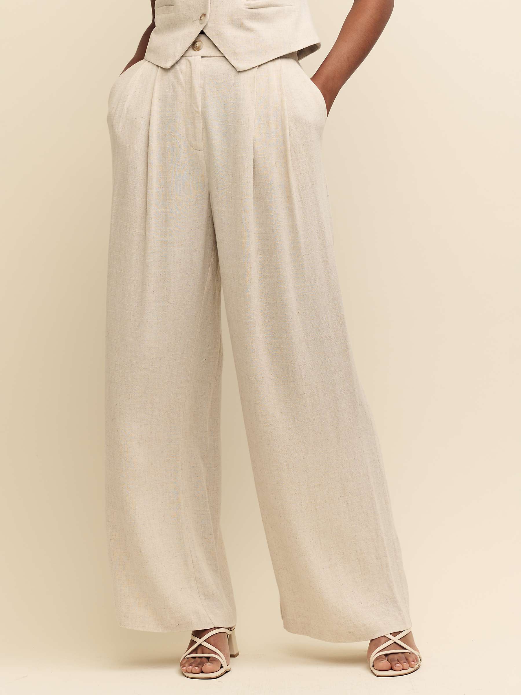 Buy Nobody's Child Mel Linen Blend Tailored Trousers Online at johnlewis.com