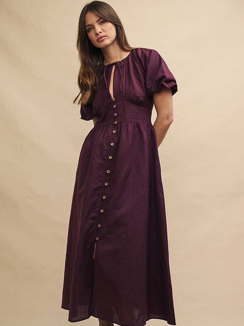 Buy Nobody's Child Isabella Keyhole Neck Midaxi Dress, Purple Online at johnlewis.com