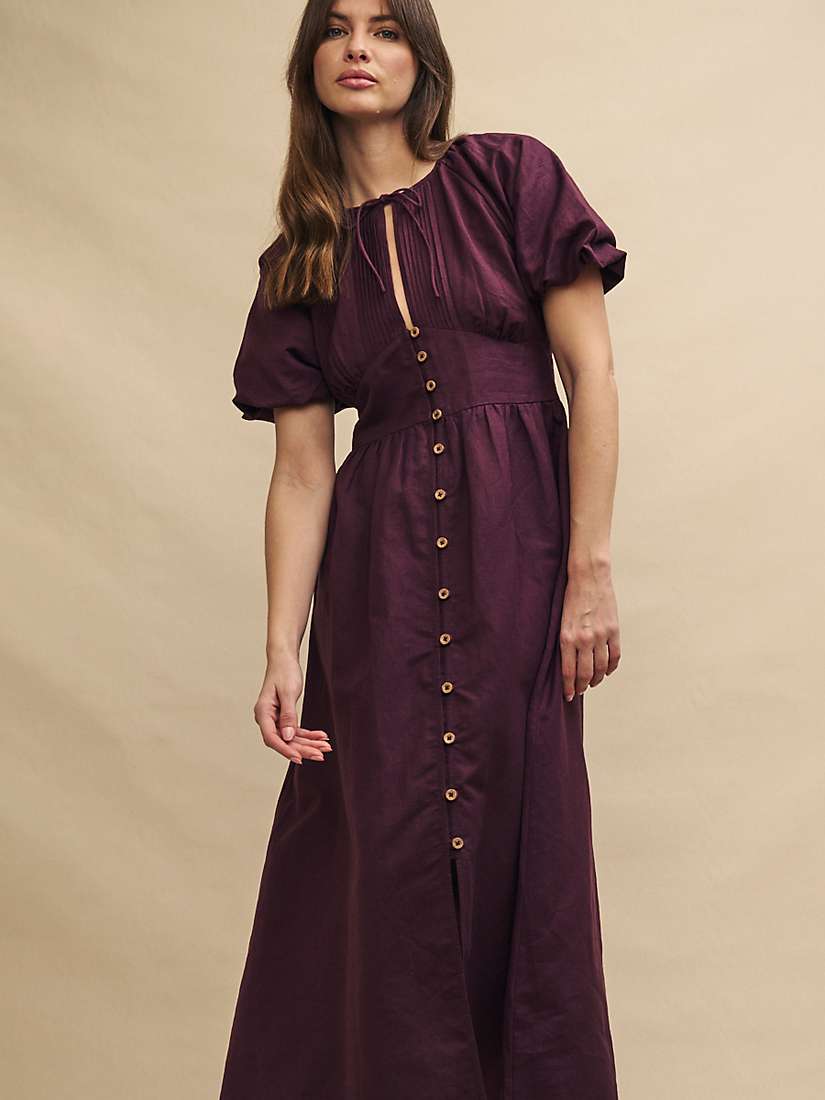 Buy Nobody's Child Isabella Keyhole Neck Midaxi Dress, Purple Online at johnlewis.com