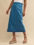 Nobody's Child Latimer Wrap Midi Skirt, Blue