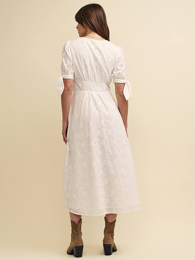 Nobody's Child Alexis Organic Cotton Midi Dress, White