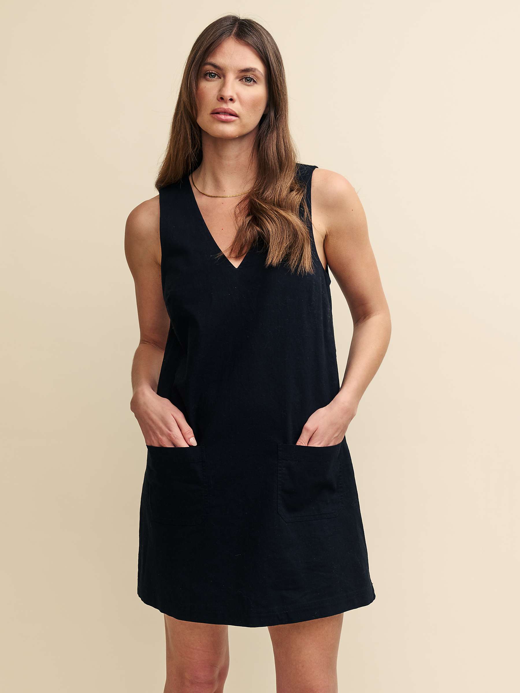 Buy Nobody's Child Piper Pinny Mini Dress, Black Online at johnlewis.com