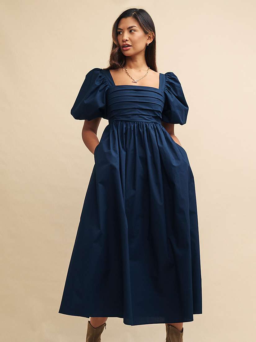 Buy Nobody's Child Nova Midi Dress, Navy Online at johnlewis.com