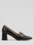 L.K.Bennett Holden Stitching Detail Court Shoes, Black