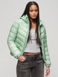 Superdry Hooded Fuji Padded Jacket, Sea Green