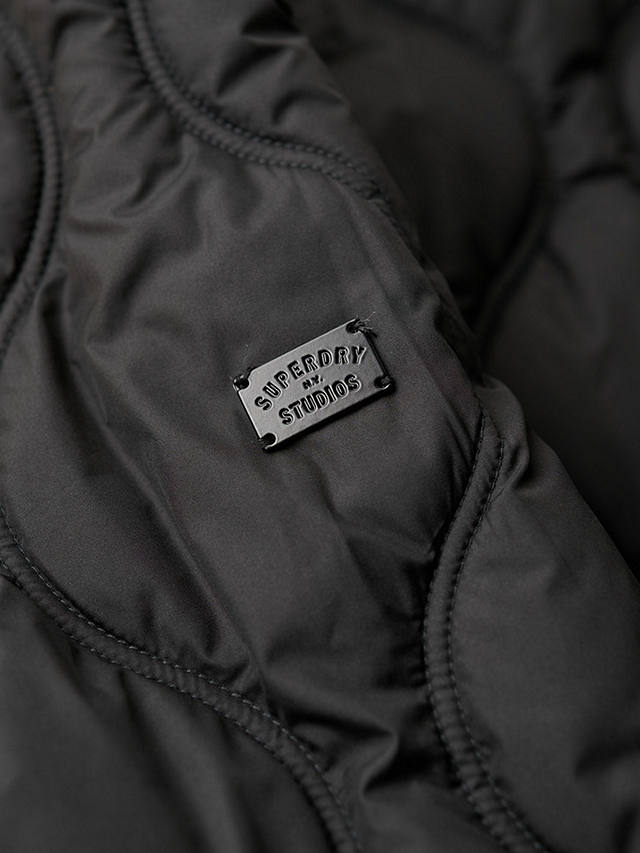 Superdry Studios Cropped Liner Jacket, Black