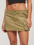 Superdry Utility Parachute Skirt, Dark Sage Green