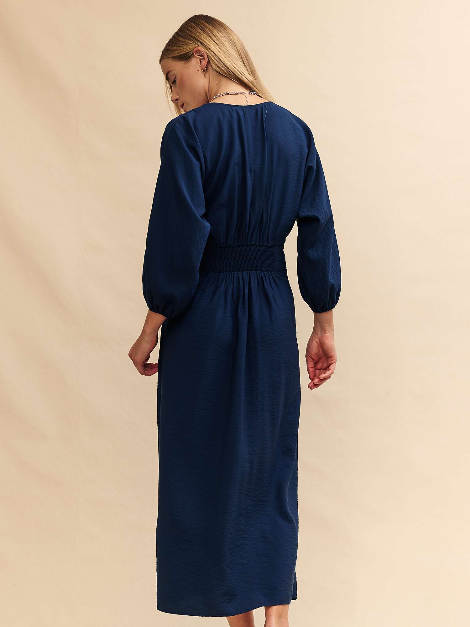 Buy Nobody's Child Hester Midi Dress, Navy Online at johnlewis.com