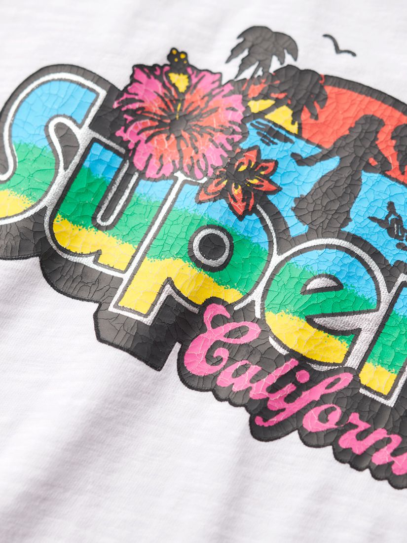 Buy Superdry Cali Sticker Fitted T-Shirt Online at johnlewis.com