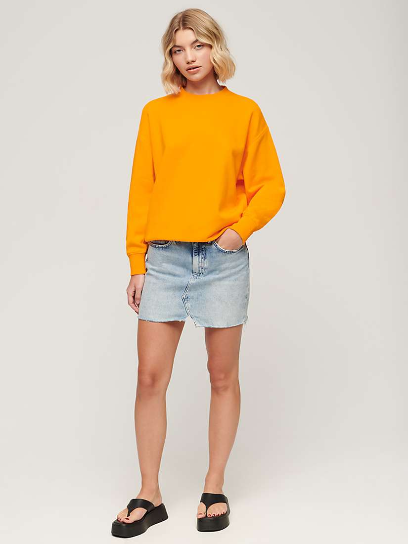 Buy Superdry Essential Boxy Fit Logo Sweatshirt Online at johnlewis.com