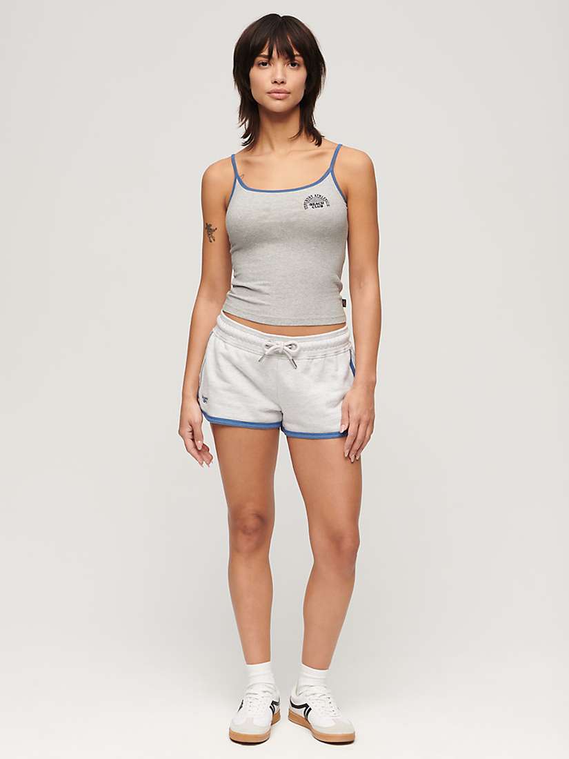 Buy Superdry Athletic Essentials Branded Cami Top, Grey Marl Online at johnlewis.com