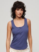 Superdry Embroidered Cami Top, Off White at John Lewis & Partners