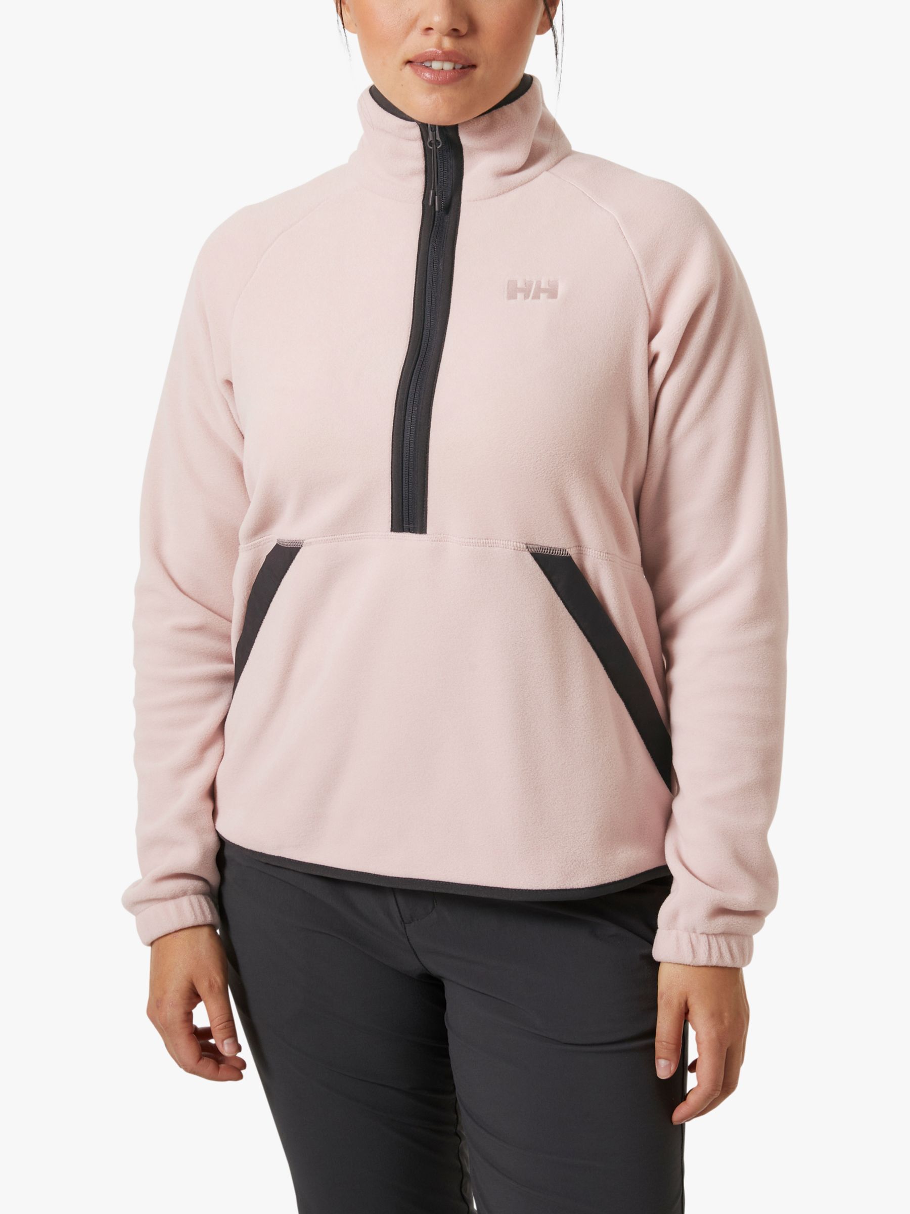 Helly Hansen Women's Rig 1/2 Zip Fleece Jacket, Pink Cloud, S
