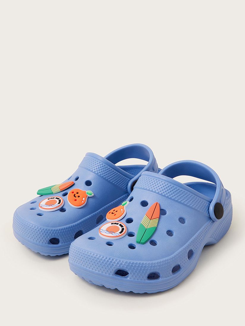 Monsoon Kids' Surf Crocs, Blue, A4