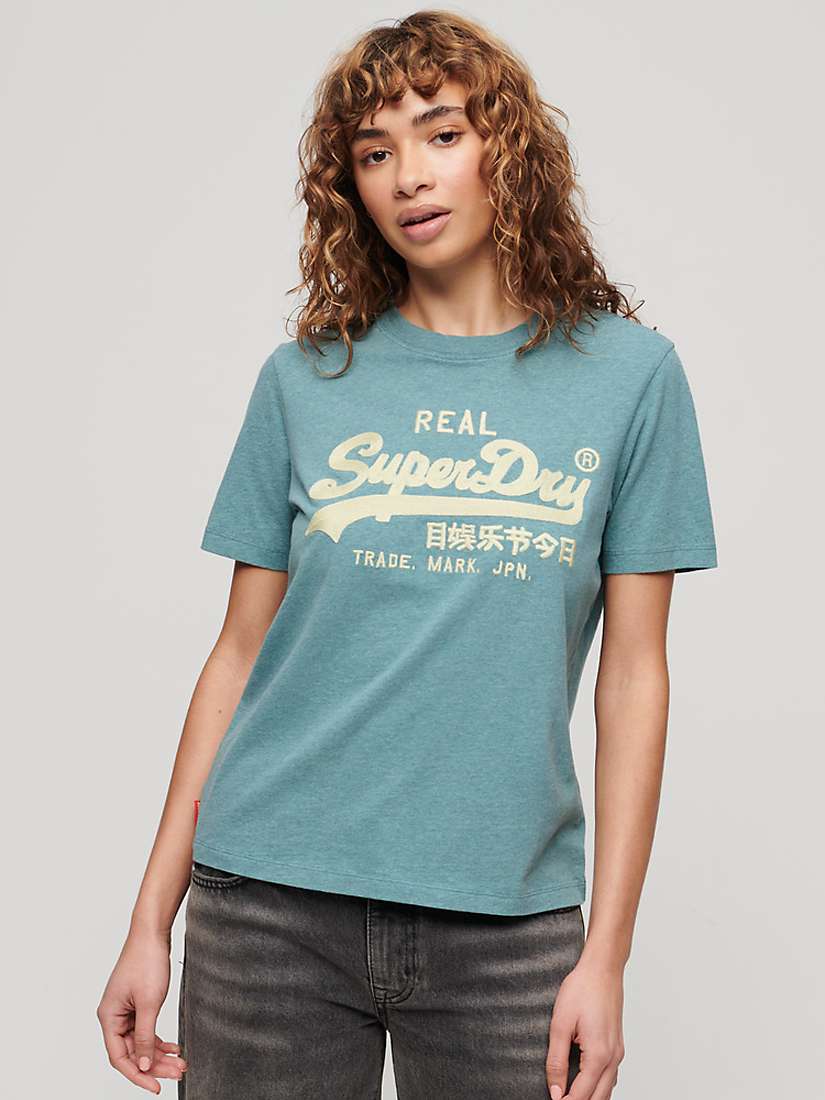 Buy Superdry Embroidered Vintage Logo T-Shirt Online at johnlewis.com