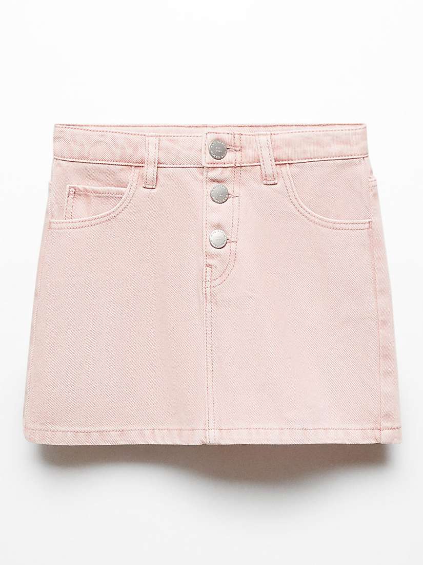 Buy Mango Kids' Sabina Denim Skirt, Pink Online at johnlewis.com