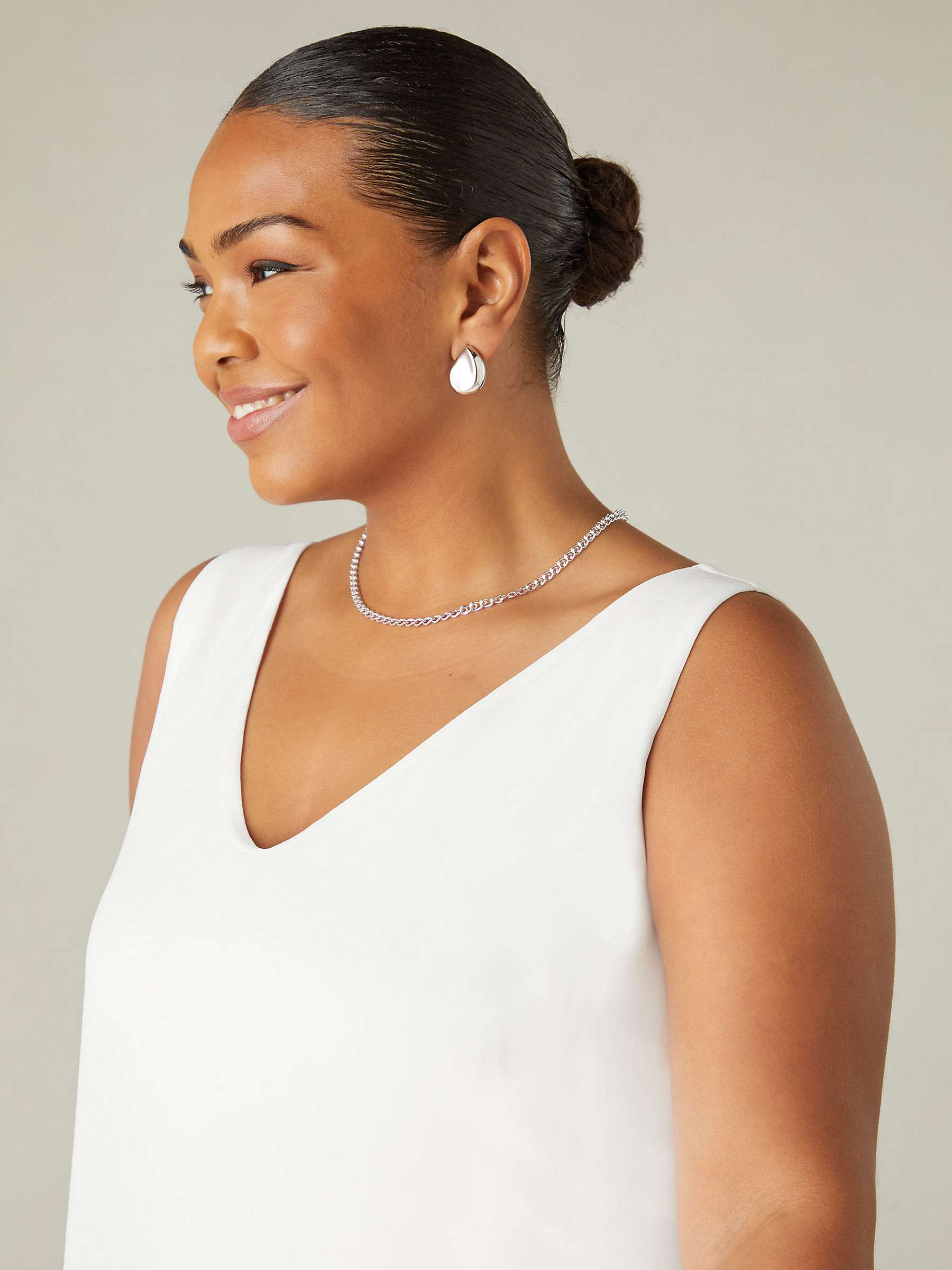 Buy Live Unlimited Curve Chiffon Layered Swing Vest Top Online at johnlewis.com