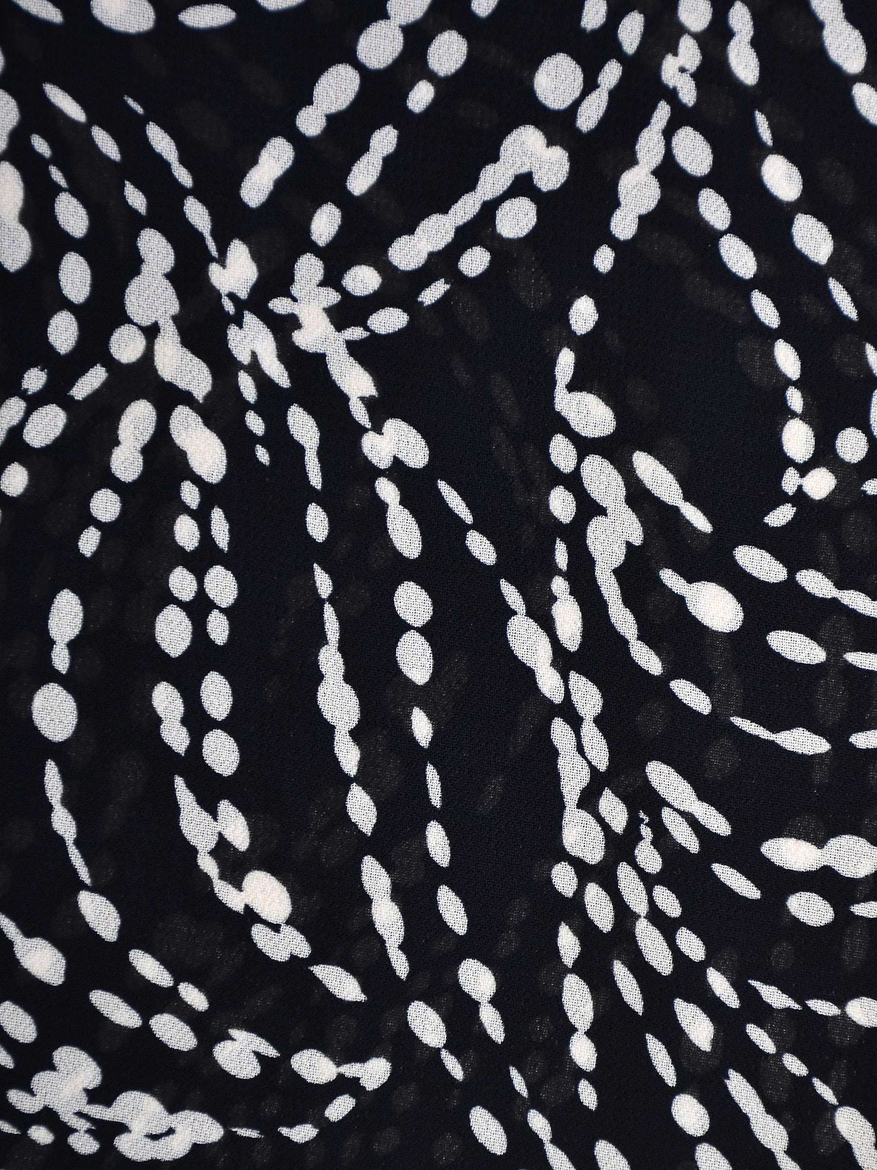 Buy Live Unlimited Curve Spot Print Ruffle Midaxi Dress, Black Online at johnlewis.com