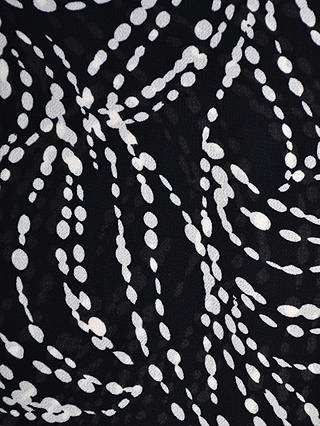 Live Unlimited Curve Petite Spot Print Ruffle Midaxi Dress, Black
