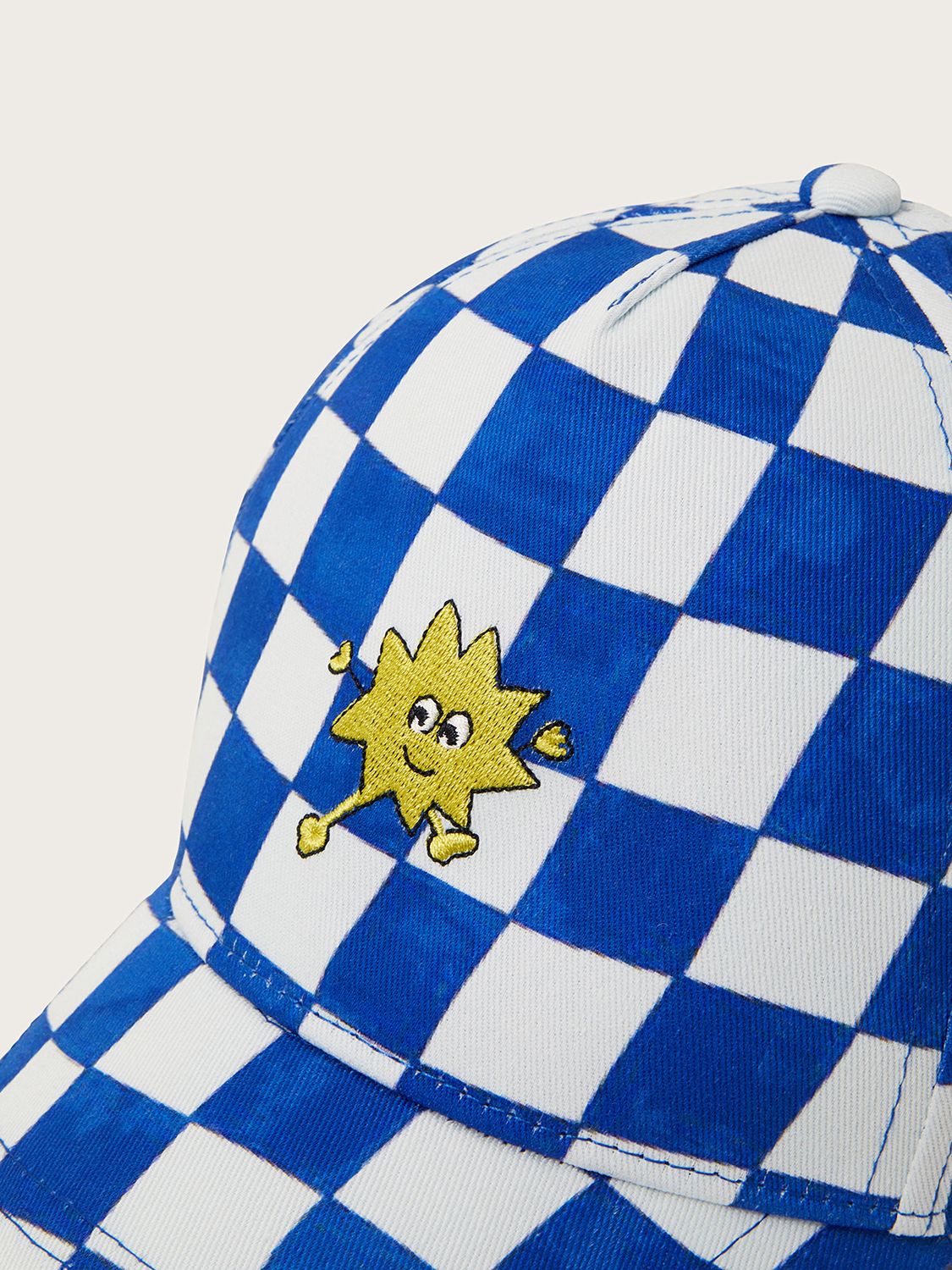 Buy Monsoon Kids' Checkerboard Cap, Blue Online at johnlewis.com