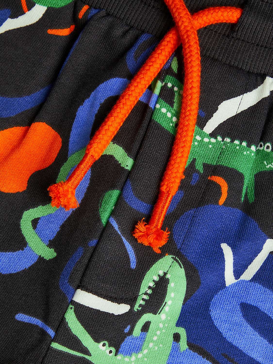 Buy Monsoon Kids' Skateboarding Crocodile Print Shorts, Black/Multi Online at johnlewis.com