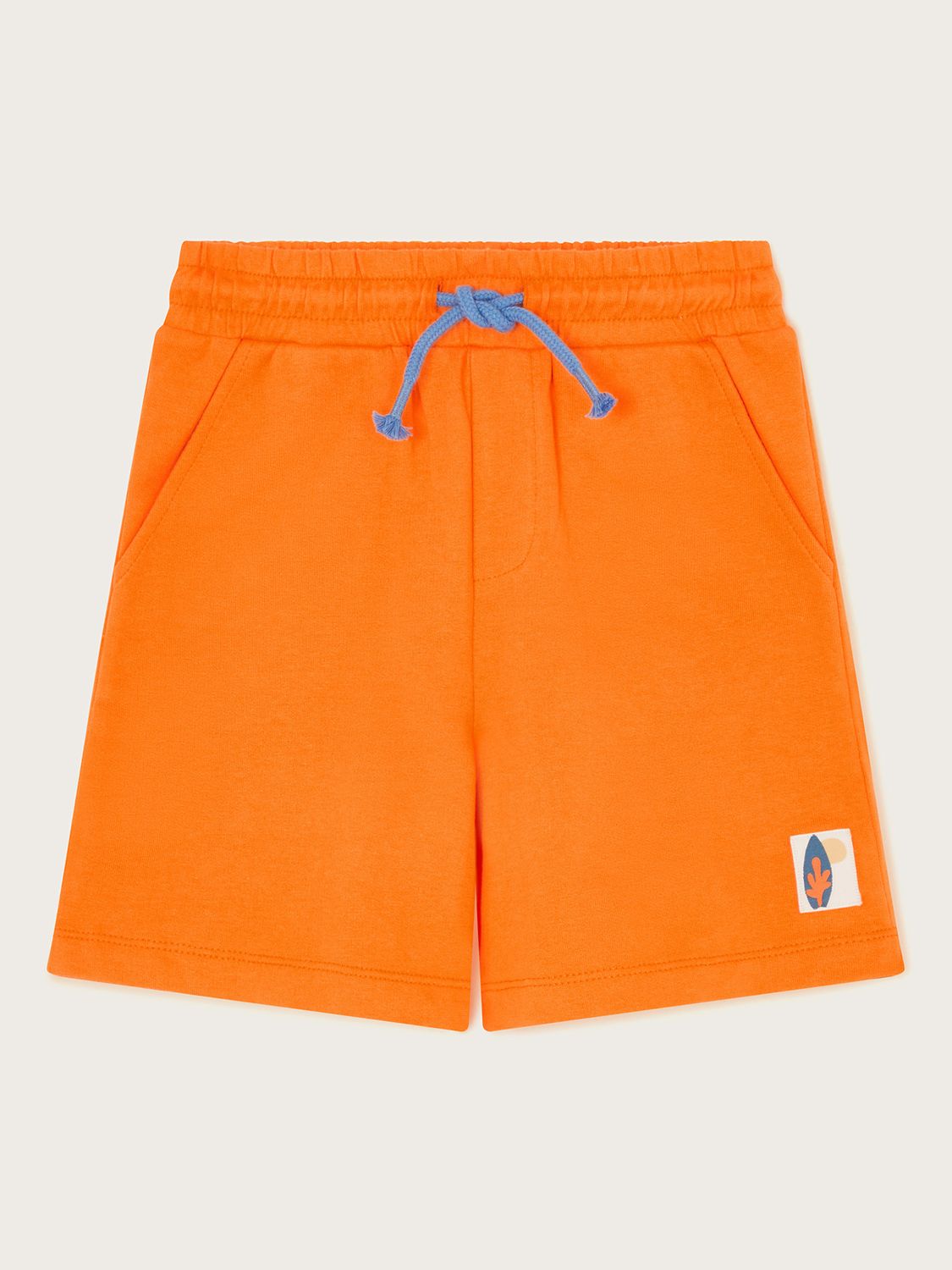 Monsoon Kids' Cotton Jogger Shorts, Orange, 3-4 years