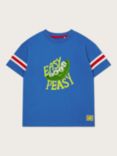 Monsoon Kids' Easy Peasy T-Shirt, Blue/Multi
