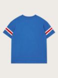 Monsoon Kids' Easy Peasy T-Shirt, Blue/Multi, Blue/Multi