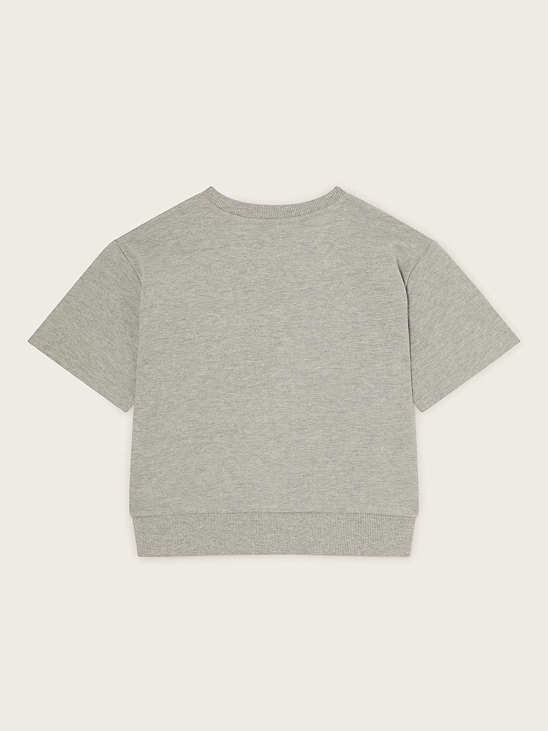 Buy Monsoon Kids' Surfs Up Short Sleeve Sweatshirt, Grey Online at johnlewis.com