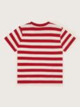 Monsoon Kids' Pineapple Stripe T-Shirt, Red/Multi, Red/Multi