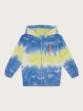 Monsoon Kids' Tie Dye Zip Through Hoodie, Multi