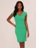 Adrianna Papell Pleated Layered Mini Dress, Green